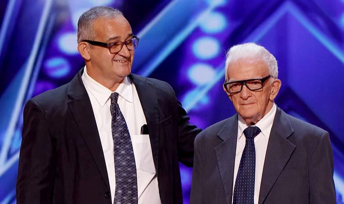 Elderly Best Friends Perform Surprising Balancing Act Elderly Best Friends Perform Surprising Balancing Act