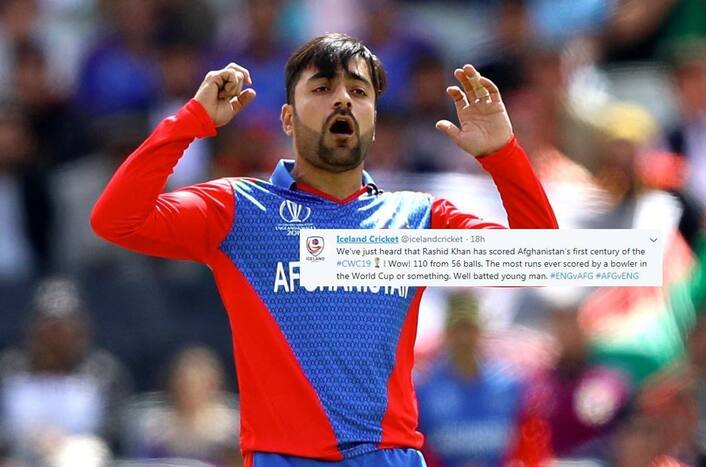 Iceland Cricket Takes Dig At Rashid Khan For Poor Performance In ICC World Cup 2019; Fans, Cricketers Troll Them Back Hilariously | SEE POST