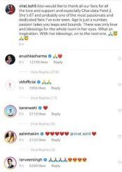 Anushka Sharma, Ranveer Singh react (Screenshot)