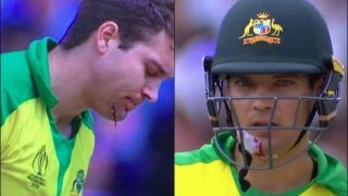 Alex Carey Gets Injured by Jofra Archer Bouncer During ICC Cricket World Cup 2019 2nd Semi-Final Between England-Australia | WATCH VIDEO Alex Carey Gets Injured by Jofra Archer Bouncer During ICC Cricket World Cup 2019 2nd Semi-Final Between England-Australia | WATCH VIDEO