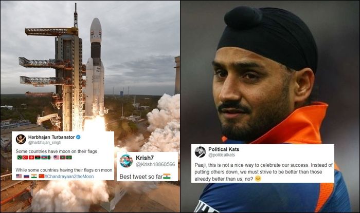 Harbhajan Singh Trolls Pakistan Over Chandrayaan-2, Harbhajan Singh Trolls Pakistan, Some Have Moon on Flags, Some Flag on Moon, Indian Cricket Team, Pakistan Cricket Team, Cricket News