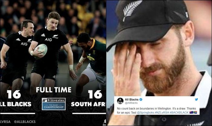 New Zealand Rugby Team TROLLS ICC, New Zealand vs South Africa Rugby, Wellington, All Blacks, ICC, England vs New Zealand, Cricket News, Blackcaps vs South Africa draw, ICC Cricket World Cup 2019 Final, CWC Final, 2019 World Cup Final, All Blacks vs Springboks