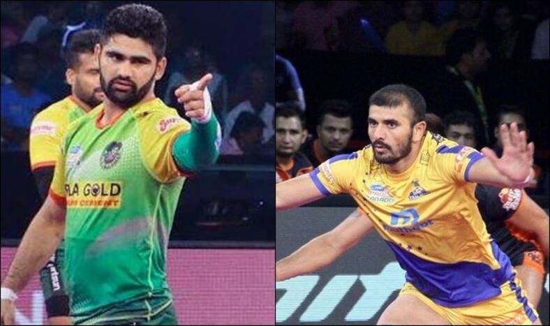 Top 5 Raiders Pro Kabaddi League 2019: PKL Rahul Chaudhari (Tamil Thalaivas), PKL Pardeep Narwal (Patna Pirates), PKL Maninder Singh (Bengal Warriors), PKL Ajay Thakur (Tamil Thalaivas), PKL Pavan Sherawat (Bengaluru Bulls) See Post.