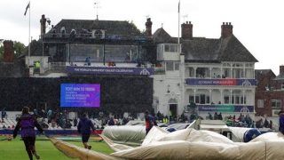 ICC Cricket World Cup 2019 1st Semifinal HIGHLIGHTS: Rain Shifts India-New Zealand Semis on Wednesday, Play to Continue on Reserve Day at 3 PM ICC Cricket World Cup 2019 1st Semifinal HIGHLIGHTS: Rain Shifts India-New Zealand Semis on Wednesday, Play to Continue on Reserve Day at 3 PM