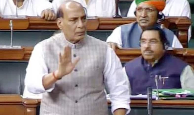 As Rajnath Singh Counters Oppn Over Donald Trump's Kashmir Remark, Congress Walks Out of Lok Sabha