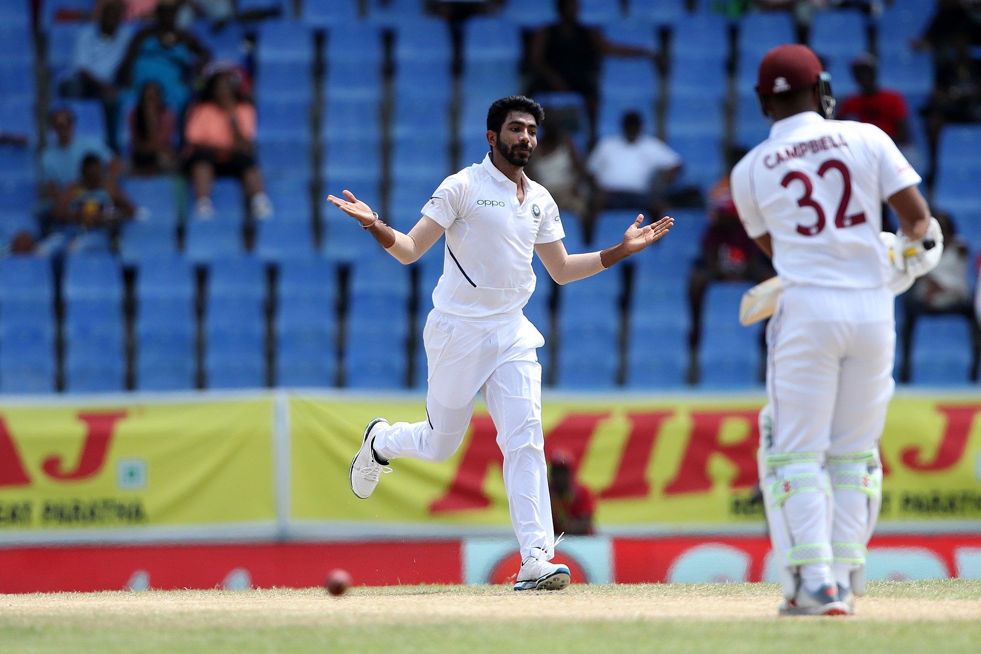 India vs West Indies Jasprit Bumrah Becomes First Asian to Take 5Fer