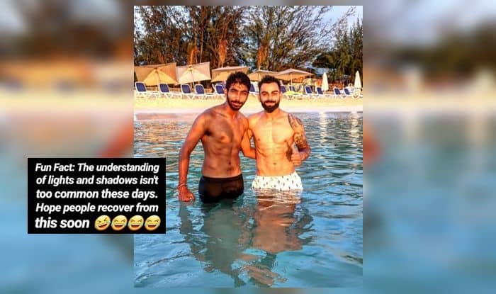 Jasprit Bumrah, Jasprit Bumrah shuts trolls, Bumrah shuts fans with classic reply, Bumrah hits back at fans with classic reply, Jasprit Bumrah obscene picture, Fans slam Bumrah for vulgar Instagram post, Fans blast Bumrah for vulgar image, Bumrah shuts fans with savage reply, India vs West Indies 2019, Virat Kohli-Jasprit Bumrah Instagram Picture, Bumrah-Kohli Instagram picture, Antigua Test, Fans blast Bumrah's Insta post, Kohli-Bumrah Instagram post