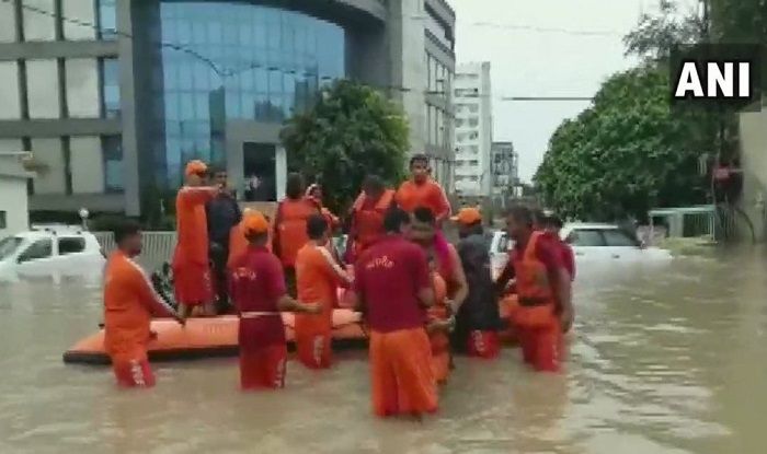 Gujarat: Heavy Rains Lead To Flash Floods In Vadodara, NDRF Begins ...