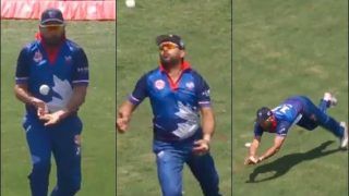 Yuvraj Singh’s Juggling Catch During Global T20 Canada Match Between Toronto National-Brampton Wolves is Stunning | WATCH VIDEO Yuvraj Singh’s Juggling Catch During Global T20 Canada Match Between Toronto National-Brampton Wolves is Stunning | WATCH VIDEO