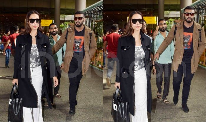 Arjun Kapoor Protects Malaika Arora At Mumbai Airport As They Return 