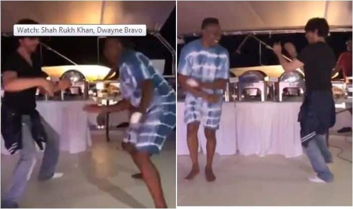 Shah Rukh Khan, Dwayne Bravo, SRK-Bravo Lungi Dance, Lungi Dance Moves, Shah Rukh-Bravo shake leg on Lungi Dance, SRK-Bravo celebrate TKR Win, CPL 2019, Shah Rukh Khan-Dwayne Bravo show incredible dance moves, Bollywood number Lungi Dance, SRK-DJ Bravo party hard, SRK-Bravo celebrate Trinbago Knight Riders win, Trinbago Knight Riders (TKR), SRK-Bravo Lungi Dance in CPL, Caribbean Premier League 2019, CPL, SRK-Bravo Dance-Off in CPL, Cricket News
