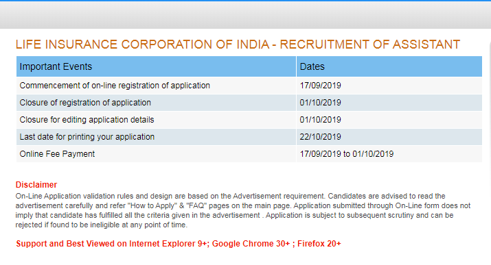 LIC Assistant Recruitment 2019 : LIC में बंपर वैकेंसी, इस पद के लिए ...