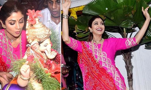 Shilpa Shetty's Sizzling Dance in Rain on Ganesh Chaturthi Sets Internet on Fire Shilpa Shetty
