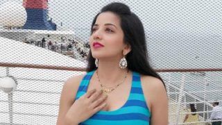 Bhojpuri Hot Bomb Monalisa Looks Stunning in Halter-neck Blue Dress as She Goes on Cruise Ride Bhojpuri Hot Bomb Monalisa Looks Stunning in Halter-neck Blue Dress as She Goes on Cruise Ride
