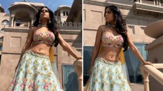 Nia Sharma Looks Uber Hot in Green Floral Lehenga as She Flaunts Her Perfectly Toned Curves Nia Sharma Looks Uber Hot in Green Floral Lehenga as She Flaunts Her Perfectly Toned Curves