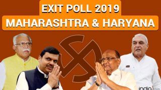 Assembly Elections 2019: महाराष्ट्र और हरियाणा में भाजपा की प्रचंड जीत के आसार, एग्जिट पोल में कांग्रेस को झटका Assembly Elections 2019: महाराष्ट्र और हरियाणा में भाजपा की प्रचंड जीत के आसार, एग्जिट पोल में कांग्रेस को झटका
