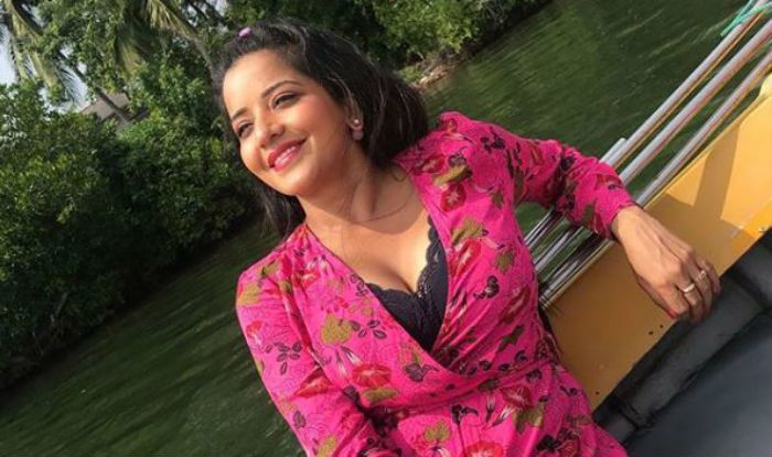 Bhojpuri Hotshot Monalisa Wears a Sexy Pink Dress And Wishes Fans ...
