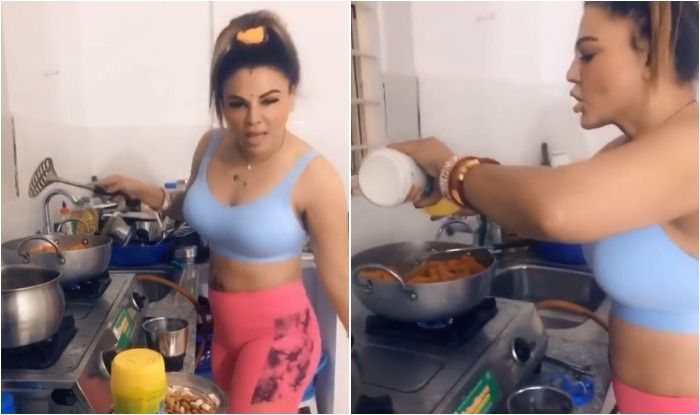 Rakhi Sawant Flaunts Gajar Ka Halwa Making Skills 'in UK' on Karva Chauth, Viral Video Inside Desi Kitchen Will Set You Facepalming