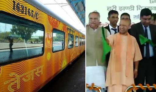 Uttar Pradesh: CM Yogi Adityanath Flags Off Lucknow-Delhi Tejas Express
