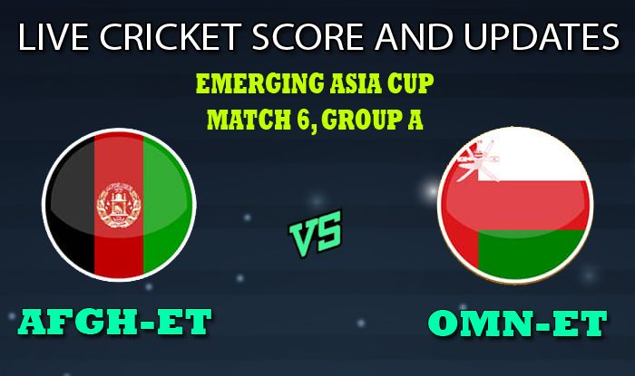 Dream11 Team Prediction Afghanistan Emerging Team Vs Oman Emerging Team ...