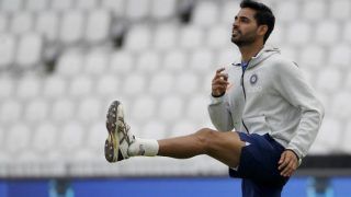 वापसी की तैयारियों में जुटे भुवनेश्वर कुमार ने टीम इंडिया के साथ की प्रैक्टिस वापसी की तैयारियों में जुटे भुवनेश्वर कुमार ने टीम इंडिया के साथ की प्रैक्टिस