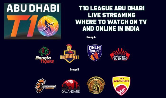 T10 League Abu Dhabi 2019 live streaming T10 League, T10 League TAB vs QAL, DEG vs DEB, MAR vs NOR, T10 League Abu Dhabi 2019, LIVE streaming Teams, time in IST and