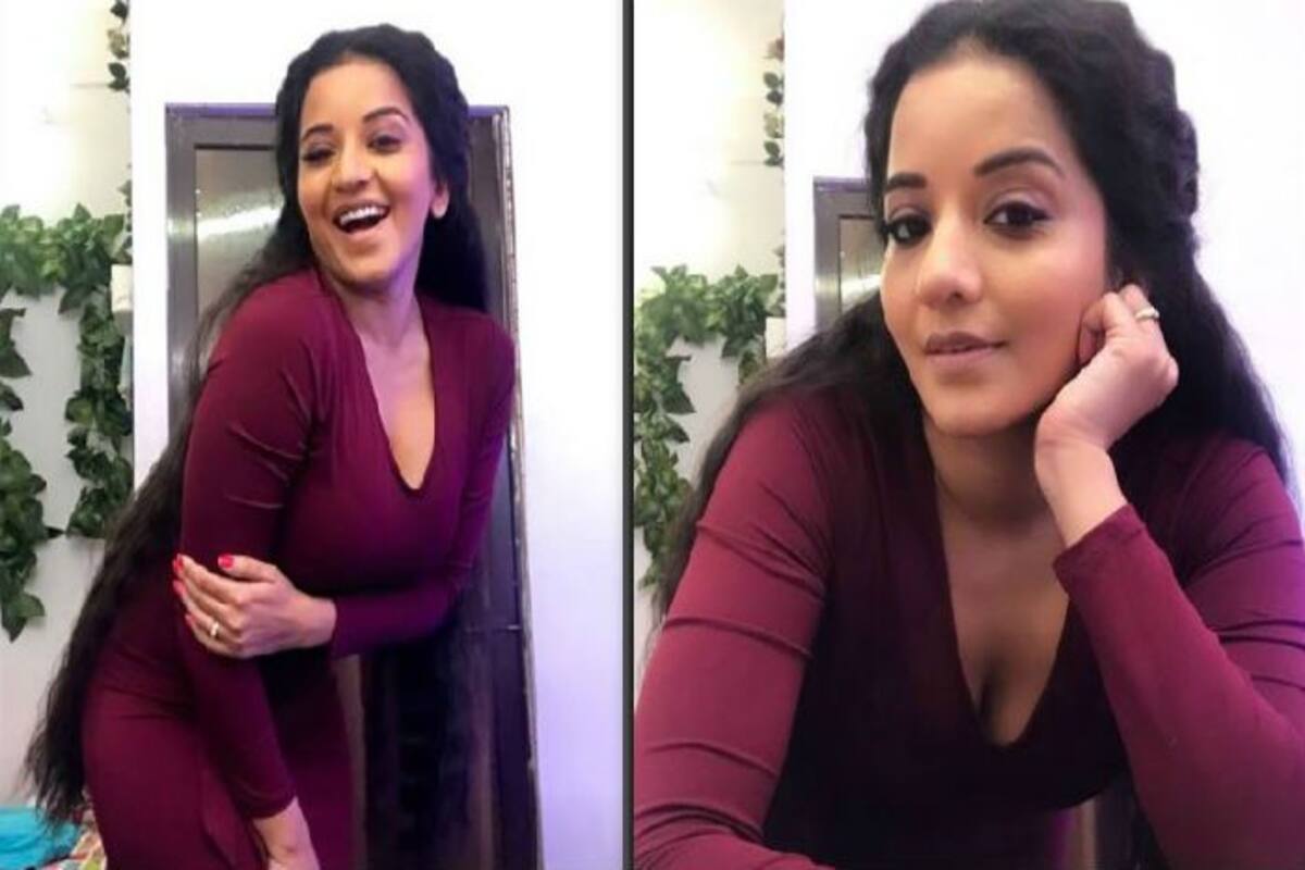 Monalisa Porn Sex - Bhojpuri Hottie Monalisa's Fans go Bonkers After Seeing Her Bombshell  Avatar in Sexy Marsala Dress- See Pics