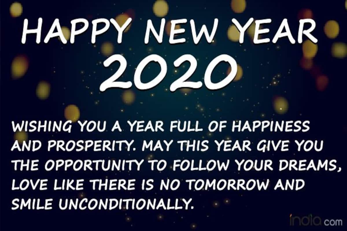 Happy New Year 2020: WhatsApp Status, Facebook Messages, SMS to ...