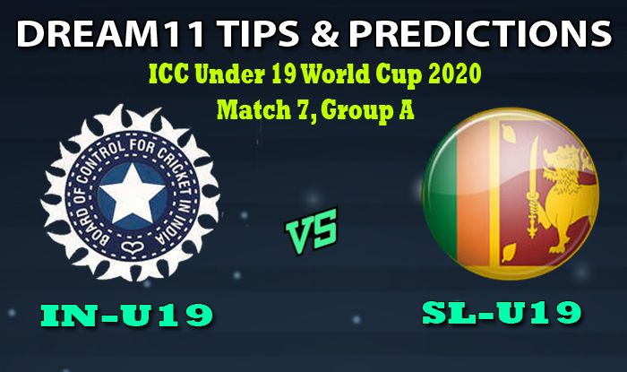 IN-U19 vs SL-U19 Dream11 Team Prediction Under 19 World Cup 2020: Captain And Vice-Captain, Fantasy Cricket Tips India U19 vs Sri Lanka U19 Match 7, Group A at Mangaung Oval, Bloemfontein 1:30 PM IST