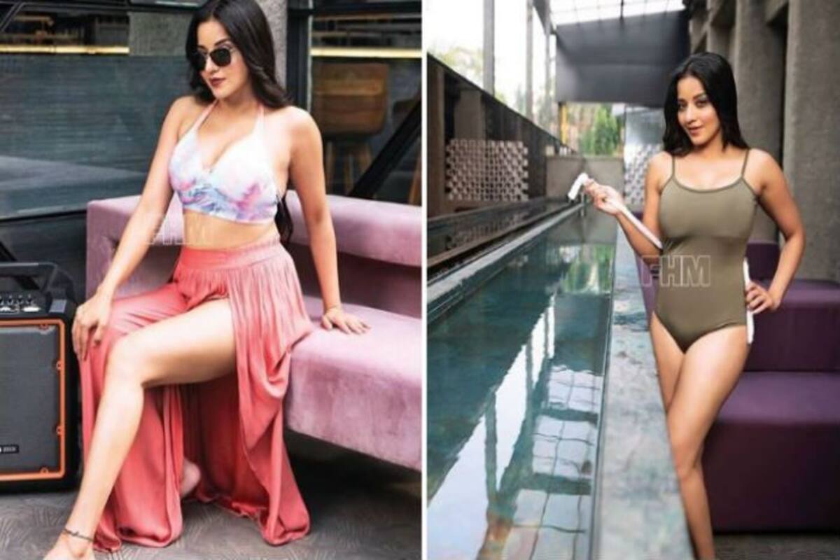 Monolisha Sexy Photoshoot: Bhojpuri Sizzler Monalisa Flaunts Her Washboard  Abs in Sexy Monokini For Magazine Photoshoot