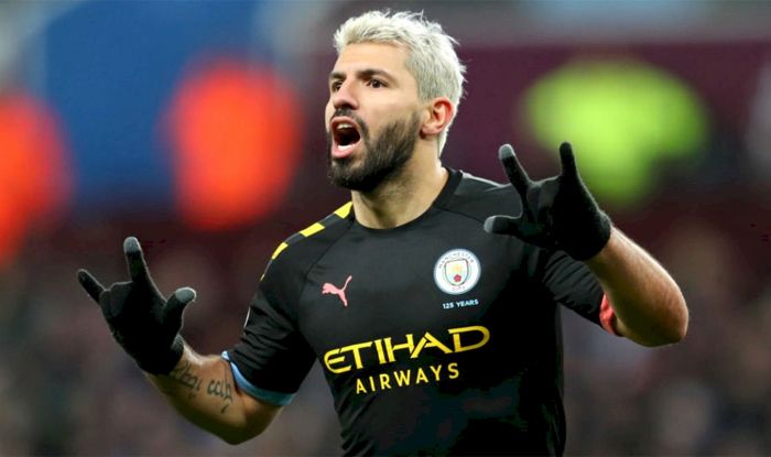 EPL: Aguero Stars With Record Hat-Trick as Manchester City Thrash Aston