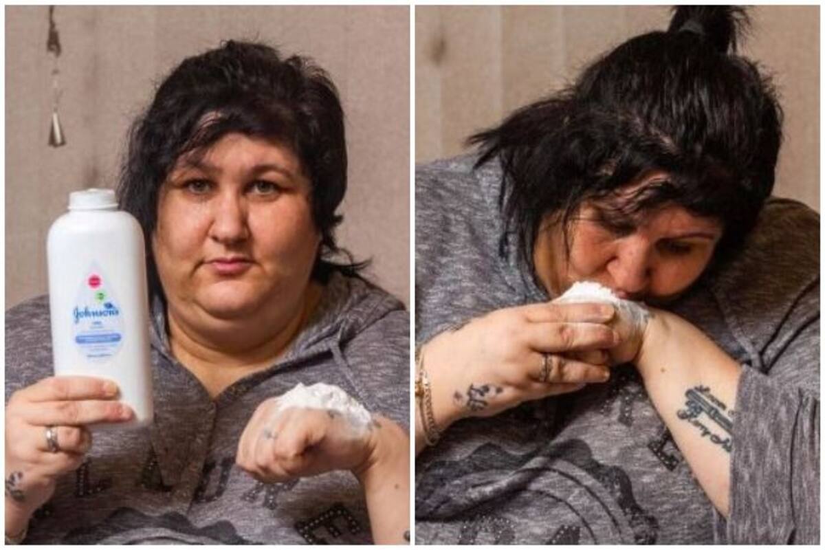 Woman Addicted to Eating Talcum Powder Says Her Craving Has Cost Her £8,000 Over 15 Years Woman Addicted to Eating Talcum Powder Says Her Craving Has Cost Her £8,000 Over 15 Years