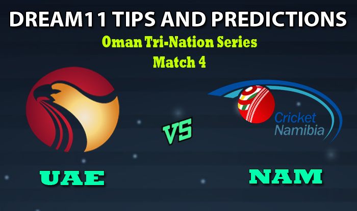 Dream11 Team Prediction United Arab Emirates vs Namibia Oman Tri