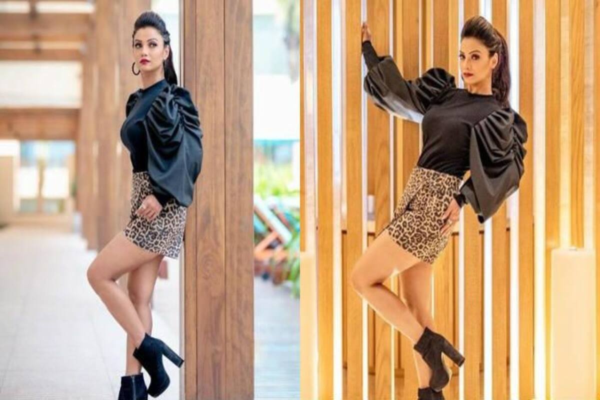 1200px x 800px - Naagin Fame Adaa Khan Sets Fan's Hearts in Frenzy in Dramatic Black Top And  Leopard Print Skirt | India.com
