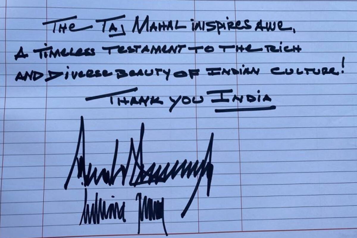 Timeless Testament Donald Trump Writes On Visitor