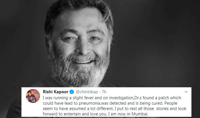 Trending Bollywood News Today, February 4: Rishi Kapoor Declares He's in Mumbai After Being Hospitalised Due to Lung Infection in Delhi