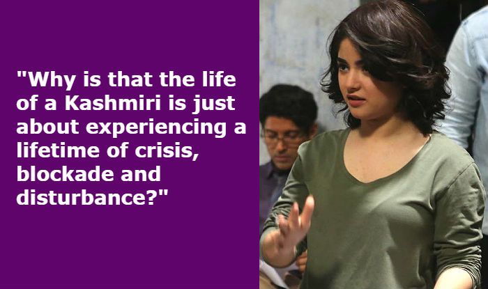 'Kashmir Continues to Suffer'! Zaira Wasim Writes About 'Crisis' in Valley After Abrogation of Article 370