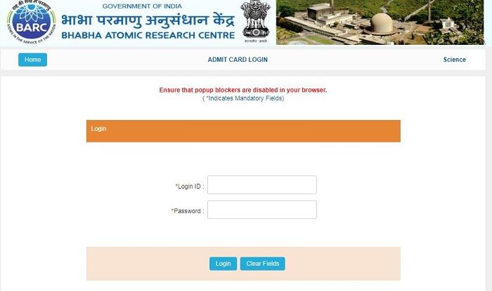 BARC Recruitment 2020: Download Admit Cards For OCES/DGFS ...