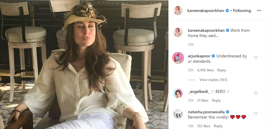 Arjun Kapoor's comment on Kareena Kapoor Khan's Instagram post