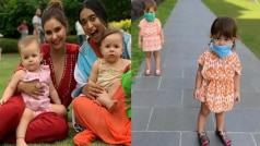 Lisa Ray Shares Awwdorable Photo of Twin Daughters Wearing Masks, Practicing Social Distancing