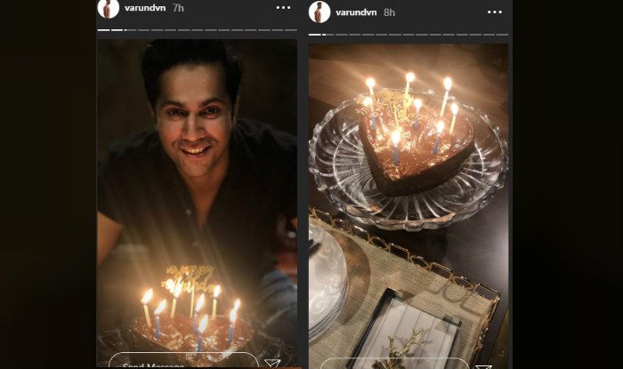 Varun Dhawan cuts his birthday cake
