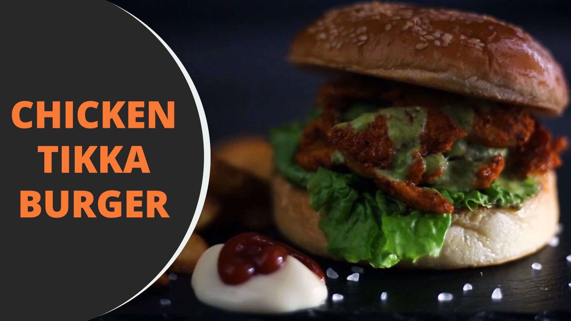 Chicken Tikka Burger Recipe How To Make Chicken Tikka Burger At Home