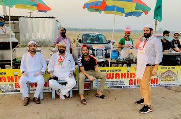 Wahid Biryani stall in Lucknow