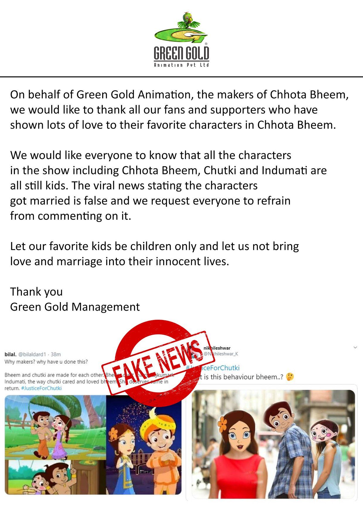 Relief For Those Seeking #JusticeForChutki on Twitter as Makers Confirm  Chhota Bheem Isn't Marrying Indumati 