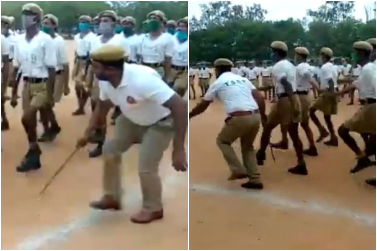 Viral Video: Telangana Cop Trains Recruits to the Tunes of Mohammed Rafi