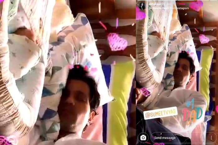 Ekta Kaul Shares First Glimpse of Baby Ved Vyas With 'No. 1 Dad' Sumeet - Check Viral Photo