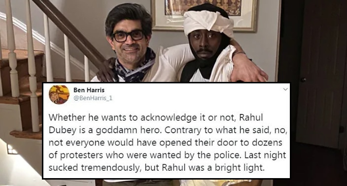 ‘rahul Dubey Is An American Hero Twitter Hails Indian American Man Who Sheltered 75 Protesters 