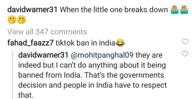 David Warner, David Warner news, David Warner age, David Warner ipl, David Warner TikTok, TikTok ban in India, Cricket News, IPL News, IPL 13