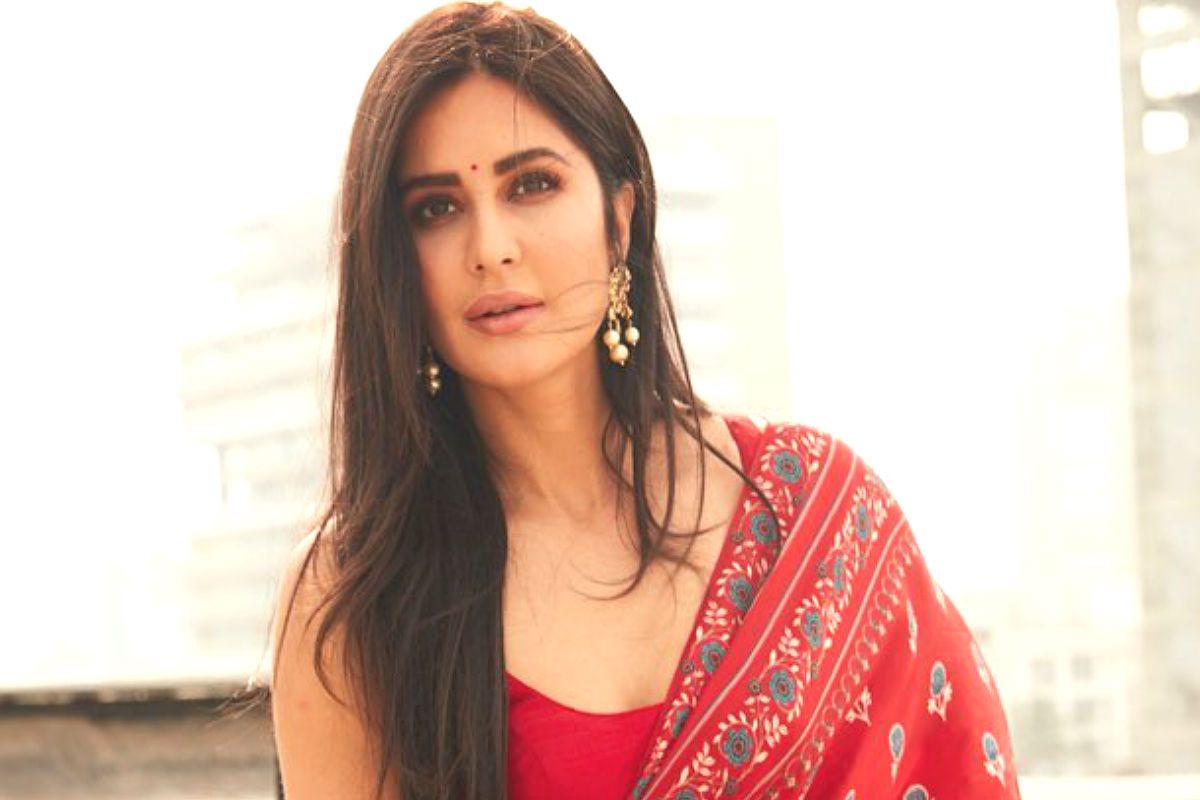 Katrina Kaif in Red Sports Bra and Tights is Setting Fitness Goals