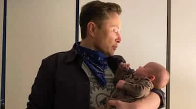 Elon Musk Shares New Photo of Son X AE A-12, Captions 'Baby Can't Use